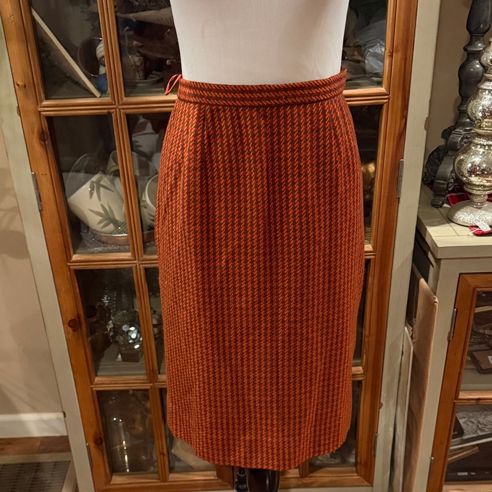 Fall Plaid Double-Breasted Blazer and Skirt Set - Picture 11 of 16